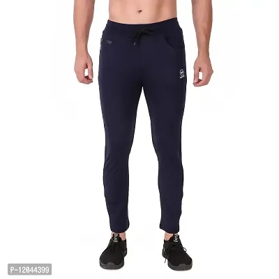 WINPLAYER Men's and Boy's 4 Way Lycra Track Pant|Trouser for Sports (Color-Navy Blue, Size-2XL)-thumb2