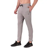 WINPLAYER Men's and Boy's 4 Way Lycra Track Pant|Trouser for Sports (Color-Light Grey, Size-L)-thumb2