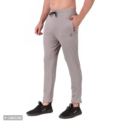 WINPLAYER Men's and Boy's 4 Way Lycra Track Pant|Trouser for Sports (Color-Light Grey, Size-L)-thumb3