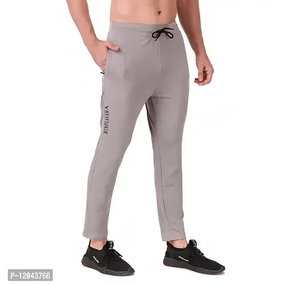 WINPLAYER Men's and Boy's 4 Way Lycra Track Pant|Trouser for Sports (Color-Light Grey, Size-L)-thumb4