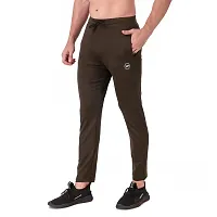 WINPLAYER Men's and Boy's Trendy 4 Way Lycra Track Pant|Trouser for Sports (Color-Mehandi, Size-M)-thumb2