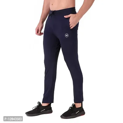 WINPLAYER Men's and Boy's 4 Way Lycra Track Pant|Trouser for Sports (Color-Navy Blue, Size-M)-thumb3