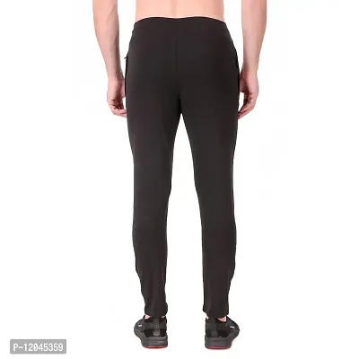 WINPLAYER Men's and Boy's 4 Way Lycra Track Pant|Trouser for Sports (Color-Black, Size-L)-thumb5