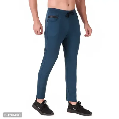 WINPLAYER Men's and Boy's 4 Way Lycra Track Pant|Trouser for Sports (Color-Air Force Blue, Size-2XL)-thumb4