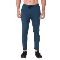 WINPLAYER Men's and Boy's 4 Way Lycra Track Pant|Trouser for Sports (Color-Air Force Blue, Size-M)-thumb1