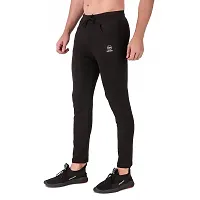 WINPLAYER Men's and Boy's 4 Way Lycra Track Pant|Trouser for Sports (Color-Black, Size-M)-thumb2