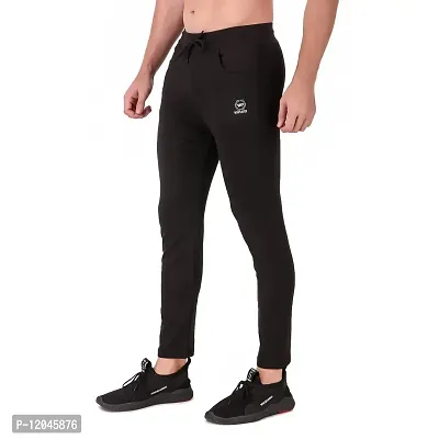 WINPLAYER Men's and Boy's 4 Way Lycra Track Pant|Trouser for Sports (Color-Black, Size-M)-thumb3