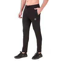 WINPLAYER Men's and Boy's 4 Way Lycra Track Pant|Trouser for Sports (Color-Black, Size-M)-thumb2