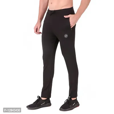 WINPLAYER Men's and Boy's 4 Way Lycra Track Pant|Trouser for Sports (Color-Black, Size-M)-thumb3