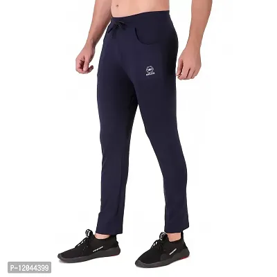 WINPLAYER Men's and Boy's 4 Way Lycra Track Pant|Trouser for Sports (Color-Navy Blue, Size-2XL)-thumb3