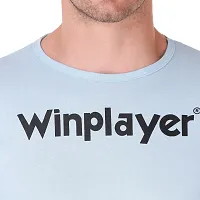 WINPLAYER Tshirt'S Pack of 2 Black Light Blue-thumb3