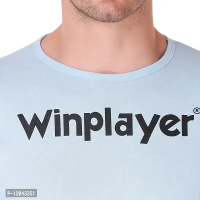 WINPLAYER Tshirt'S Pack of 2 Black Light Blue-thumb4