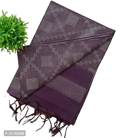 Stylish Cotton Blend Saree With Blouse Piece For Women