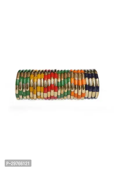 Elegant Glass Agate Bangles Set For Women pack Of 24