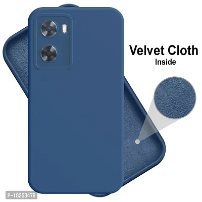 HUPSHY Back Cover for OPPO A77s (Blue, Flexible, Silicon, Pack of: 1)