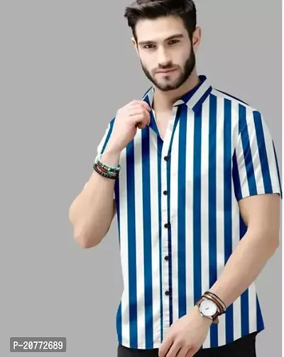 Stylish Fancy Polycotton Short Sleeves Regular Fit Casual Shirts For Men