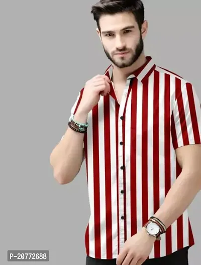 Stylish Fancy Polycotton Short Sleeves Regular Fit Casual Shirts For Men