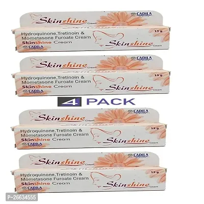 SKIN SHINE day skin whitening cream men  women pimple removing cream pack of 4 - 15 gm each