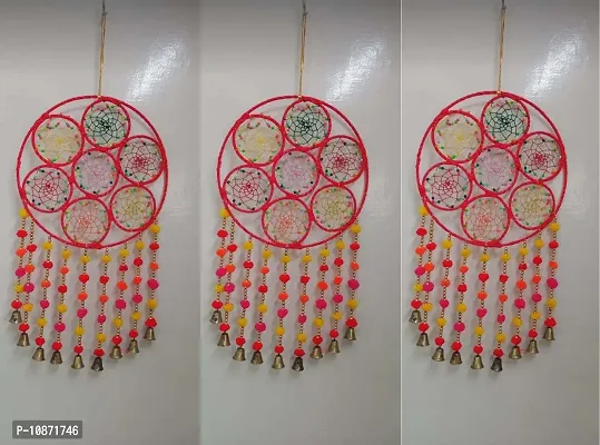 Dream Catcher Wall Hanging Handmade Wall Art For Bedrooms Pack Of 3-thumb0