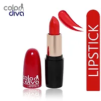 Color Diva Creamy Matte TANGY ORANGE  DARK SECRET RED Lipstick-4.5 gm (Set of 2)-thumb1