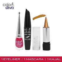 Baris Dark Pink Eyeliner with TR Golden Kajal And Bold Line Black Mascara-thumb1