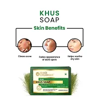 Khadi Organique Hand MadeKhus Soap With Essential Oil Pack Of 3-thumb1