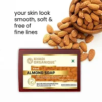 Khadi Organique Handmade Almond Soap With Essential Oil Pack Of 3-thumb3