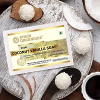 Khadi Organique Natural Herbal Coconut Vanilla Soap Pack of 5-thumb3