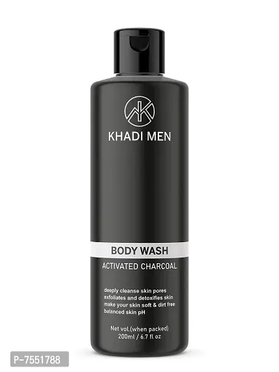 Khadi Men Activated Charcoal Body Wash