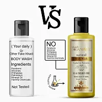 Khadi Organique Sandal Turmeric Body Wash(SLS  PARABEN FREE) 210 ML-thumb3