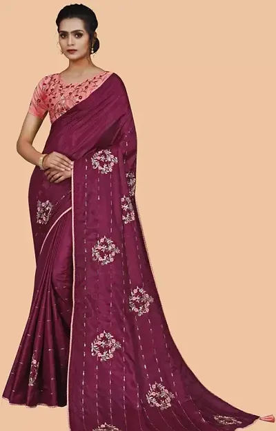 Embroidered WIth Sequence Saree