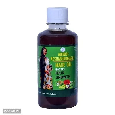 Mysore Kaveri Herbal Adivasi Keshabhringaraj Hair Oil For Men Women Long (250ml), Black