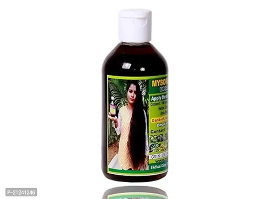 Mysore Kaveri herbal Adivasi Brungamalaka Herbal Hair Oil Made by Pure Adivasi Ayurvedic Herbs 250ml