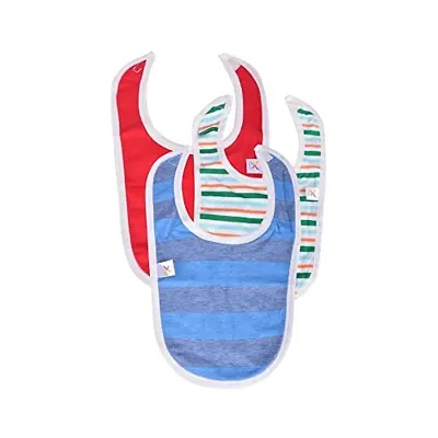 Colorfly Babies Solid Combo BIBS (PACK OF 3) Design And Color May Vary