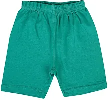 Girl's Multicoloured Cotton Spandex Solid Shorts (Pack Of 2)-thumb3