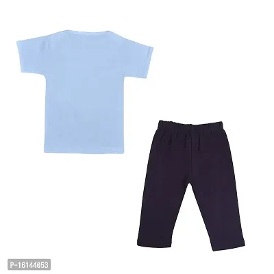 Lula Cotton Baby Chest Printed T-Shirt  Pant Combo - Unisex Clothing Set-thumb2