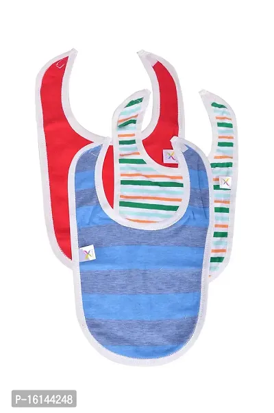 Colorfly Babies Solid Combo BIBS (PACK OF 3) Design And Color May Vary-thumb0
