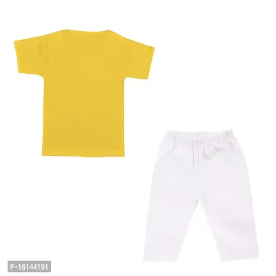 Lula Cotton Baby Chest Printed T-Shirt  Pant Combo - Unisex Clothing Set-thumb2