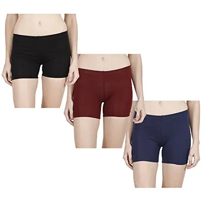zalula Womens Spandex Boy Leg Pack of 3