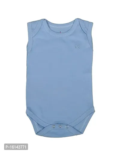 Lula Baby Romper Body Suits for Boys  Girls with Envelope Shoulder-Sleeveless-thumb4