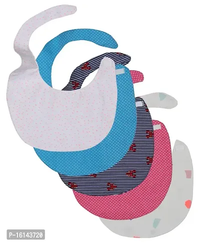 Colorfly Cotton Baby Feeding Bib - Pack of 5 (Assorted)-thumb2