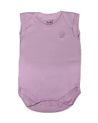 Lula Baby Romper Body Suits for Boys  Girls with Envelope Shoulder-Sleeveless-thumb2