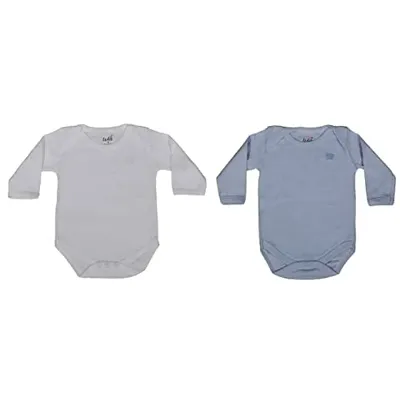 Lula Baby Romper Body Suits for Boys  Girls with Envelope Shoulder-Full Sleeve
