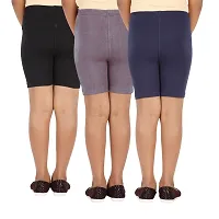 Lula School Girl's Spandex Shorts, Pack of 3-thumb2