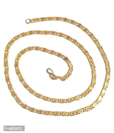 Trendy Stylish Brass Gold Plated Chain for Men and Women-thumb0