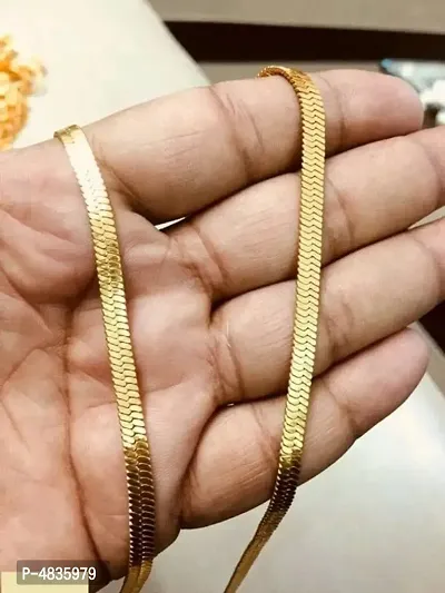 Trendy Stylish Brass Gold Plated Chain for Men and Women-thumb0