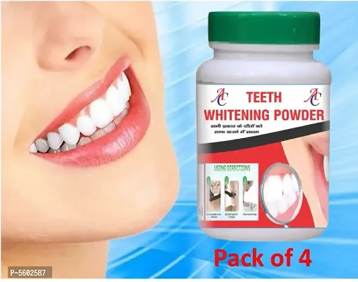 Teeth Whitening Powder 100% Natural No Side Effects Pack of 4