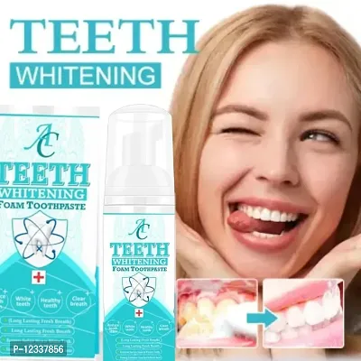 Teeth Whitening Foam, Cleaning Germs, Freshen Breath, and Remove Plague Stains, 60ml