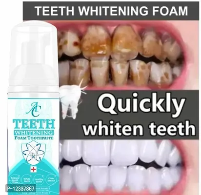 Teeth Whitening Foam, Cleaning Germs, Freshen Breath, and Remove Plague Stains, 60ml-thumb0