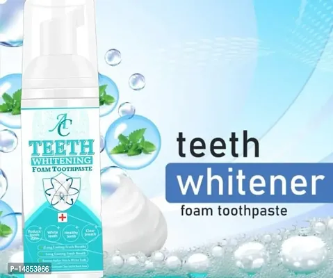 Teeth Whitening Toothpaste Foam for Healthy and Gum Free Teeth 100% Natural No Side Effects